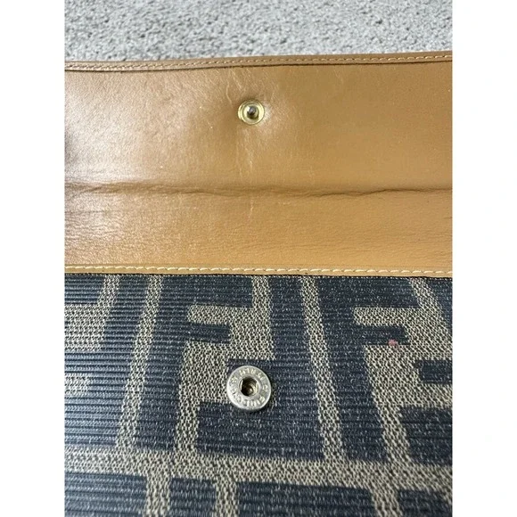 Vintage Womens Wallet 1990s Fendi Roma Streetwear Luxury, Made In Italy - Picture 10 of 16